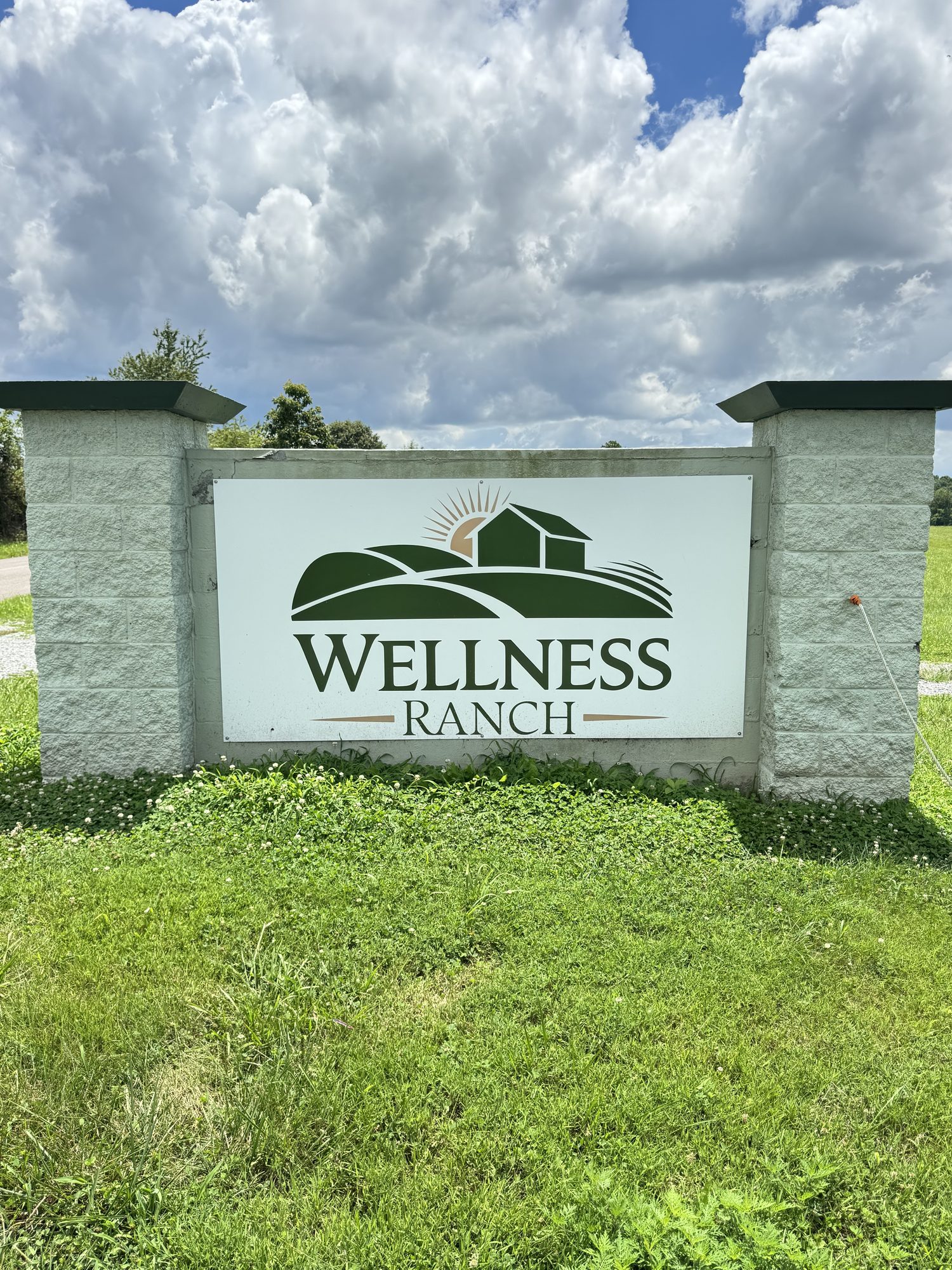 Wellness Ranch entrance monument sign